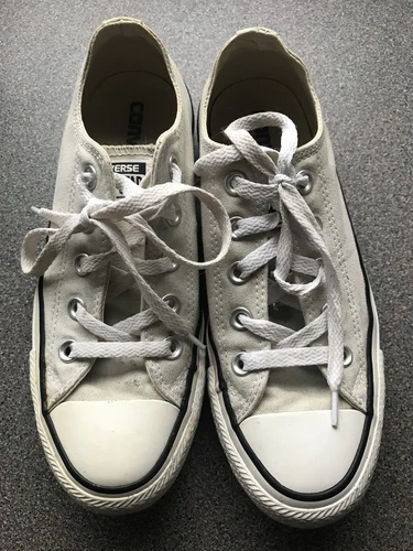 Décolleté CONVERSE ALL STAR Taglia UK 4 (Usate) Latte