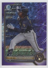 2022 Bowman Chrome Prospects Purple Shimmer Refractor 48/250 Hendry Mendez 0ou2