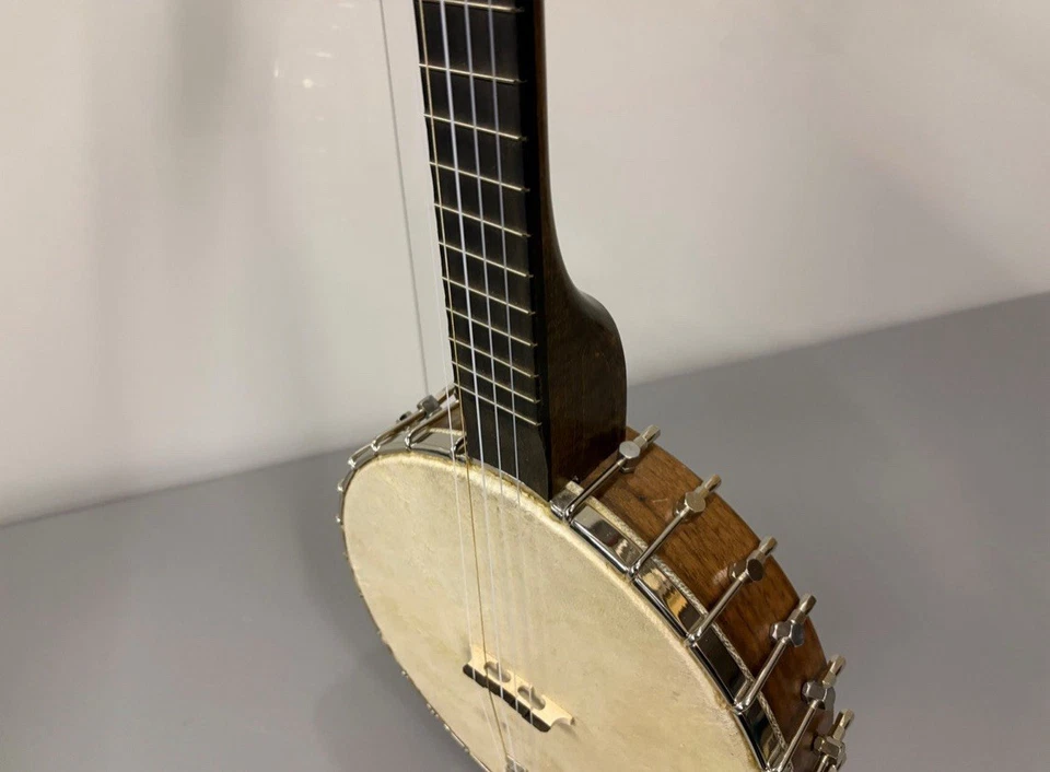 Hand Crafted Walnut Banjo, Natural Drumhead, Brand New Case Included - Image 3 of 4