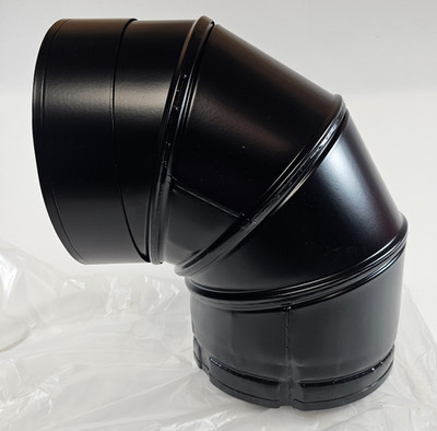 SLP SLP90-BK 90 Degree Elbow Venting Component for Gas Fireplaces Black New