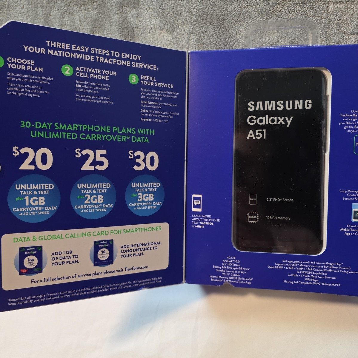 Samsung Galaxy A51 - 128 GB - Prism Crush Black (Unlocked) for