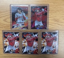 (5) 2018 Topps Fire Shohei Ohtani RC (1) #150 Flame (1) HS-1 (3) #150 Pack Fresh