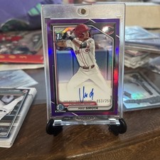 2024 Bowman Chrome 1st Auto PURPLE, Mike Sirota, Dodgers, /250 #CPA-MS