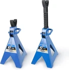 6 Ton (12,000 LBs) Heavy Duty Double Locking Steel Jack Stands 2 Pack Blue