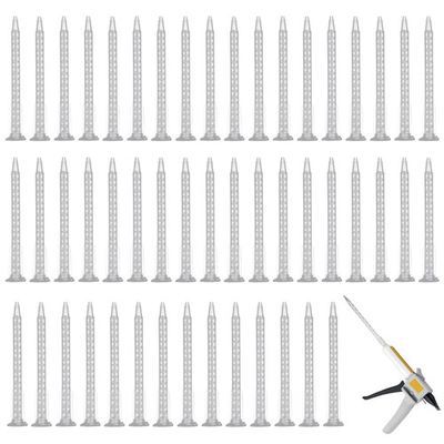 #ad 50PCS 4.05#x27;#x27; Epoxy Mixing Nozzle Static Mixing Nozzle Adhesive Cartridges Tip M $20.91
