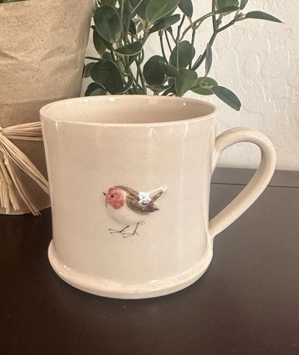 Robin Redbreast Mug by Jane Hogben Pottery Cottage Core charming