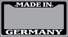 Black License Plate Frame Made in Germany Auto Accessory 1311