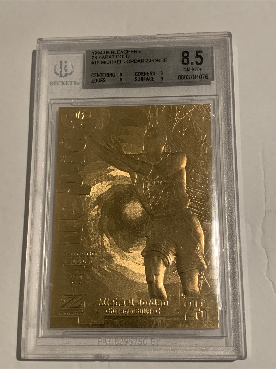 1994-98 Bleachers Michael Jordan Z-Force 23 Karat Gold #15