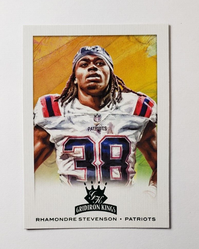 Rhamondre Stevenson 2021 Chronicles Donruss Gridiron Kings GREEN Parellel #GK-18 - Picture 2 of 5
