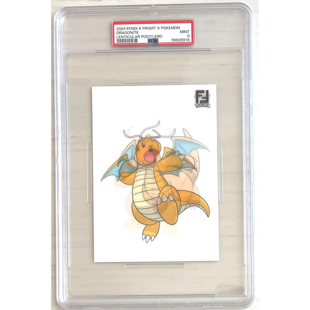 PSA 9 FENDI FRGMT Pokemon Dragonite Postcard Japanese Pokemon Card