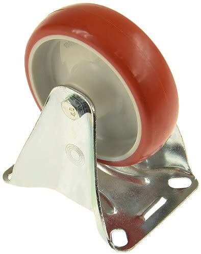 SUKI INTERNATIONAL - RUOTA FISSA IN POLIURETANO COLORE ROSSO  80X28