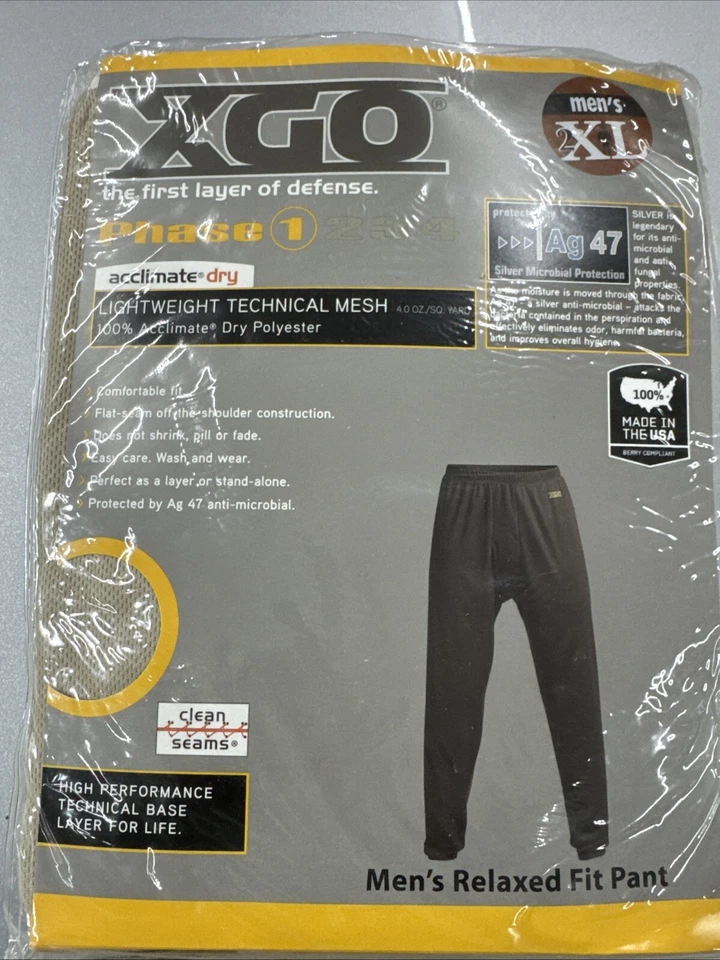 NEW XGO Pants Mens Size XXL Phase 1 Tan Lightweight Stretch 1 Pair Desert Sand - Image 2 of 4