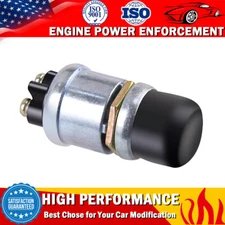 Universal Heavy-Duty Start Momentary Push-Button Starter Switch 12V DC (50 Amps)