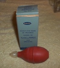 1960's Davol Infant Nasal Aspirator 1oz No. 535 GREAT DISPLAY ITEM