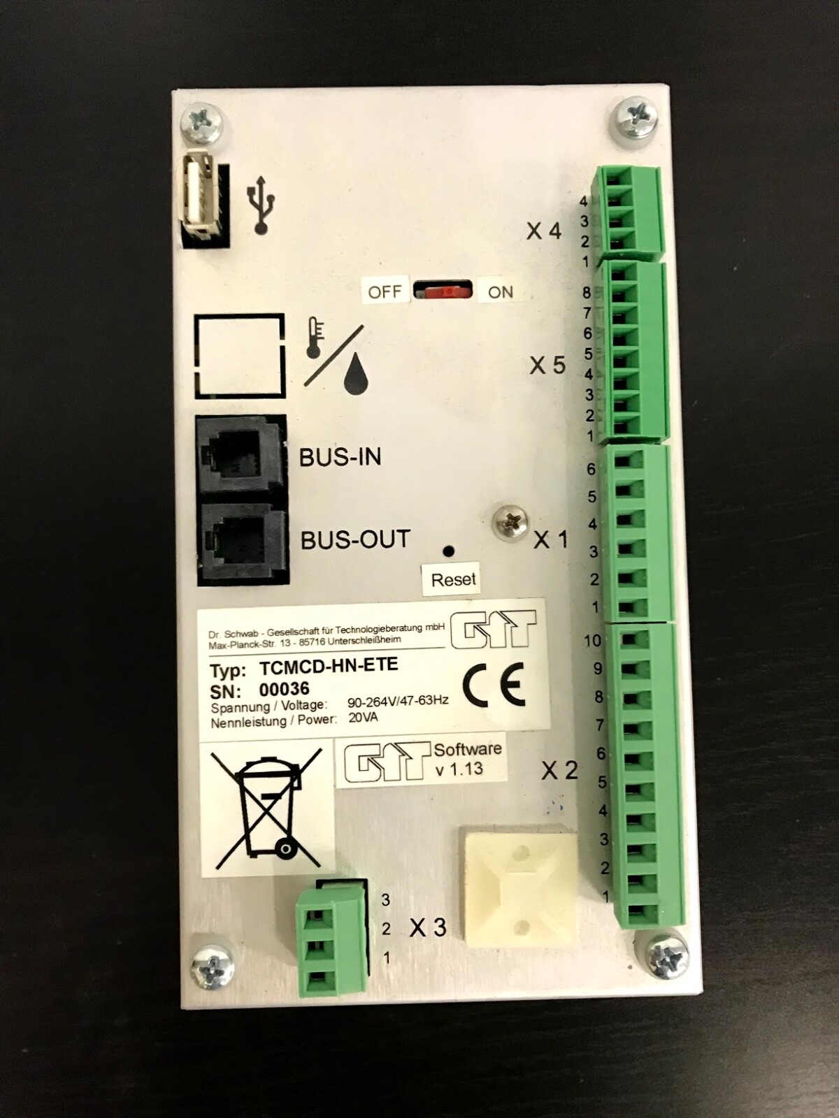 Commande four de boulangerie HEIN S2 avec régulation thermique précise