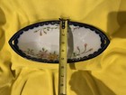 Vintage Nippon Hand Painted Oval Serving Dish Flowers With Cobalt Blue And Gold  — photo 5