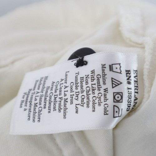 Everlane Jeans Women's White Wide Leg Organic Cotton Pants 12 - Picture 13 of 15