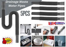 5 PCS Collapsible Flexible Drainage Waste Water Caravan Motorhome Kitchen Bath