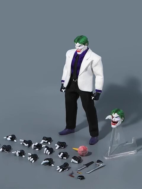 JMToys JM004 1/12 Night Ranger Crazy White Coat Joker Action
