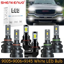 For GMC Sierra 1500HD 2500HD 3500 2003-2006 LED Headlights H/L Fog Light Bulb Z8