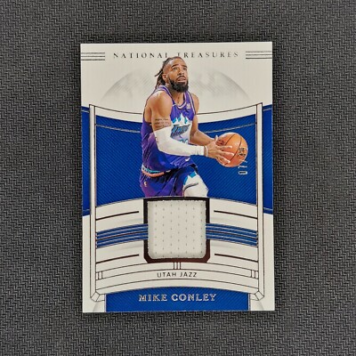 2019-20 National Treasures Mike Conley #JT-MCL /49 Game Worn Jersey Patch Jazz