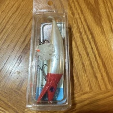 Vintage Tom Mann Designer Lures Made In USA NOS Lure Pearl Red Head
