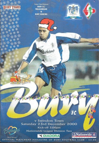 Bury v Swindon Town 2000-01
