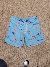 St Johns Bay Swim Trunks Flamingos Men's Size XXL Mesh Lining Removed