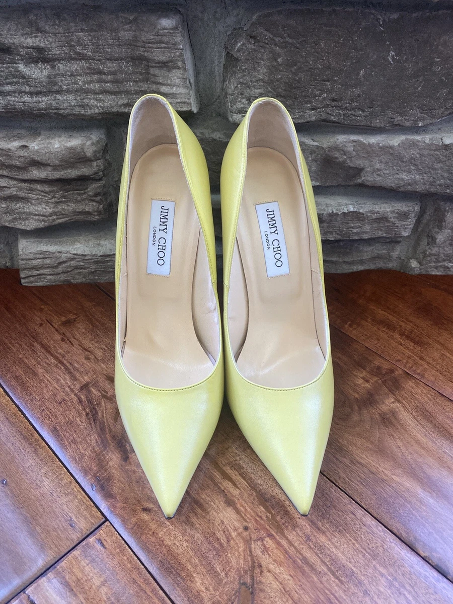 Red Kiss Girl Heels Pumps Shoes Size 9 Lemon Green Gold Chain | eBay