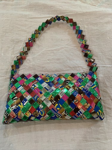Unique Upcycle Candy Wrapper Purse Handbag