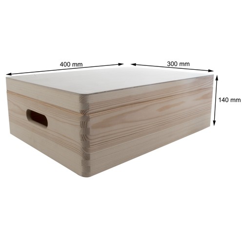 Large Wooden Storage Boxes / Plain Wood / Box with Lid / Crate Trunk Containers - 第 106/171 張圖片
