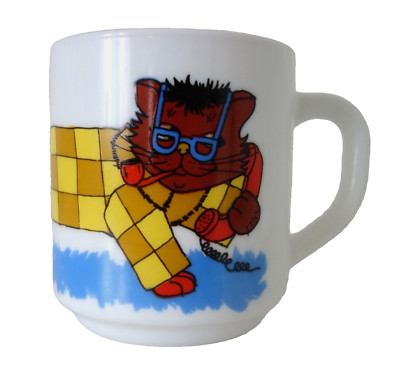 Vintage ARCOPAL Frankreich Tasse Henkelbecher Kinder Becher Sammeltasse