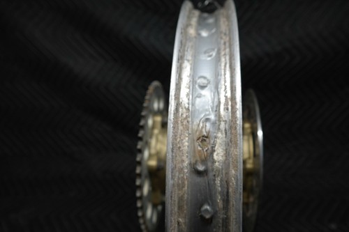 01 2001 YZ250F FRONT WHEEL RIM TIRE ROTOR ASSY - Picture 3 of 4
