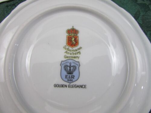 Set Of 4 Schumann Bavaria Arzberg Golden Elegance Tea Cups & Saucers - Picture 5 of 9
