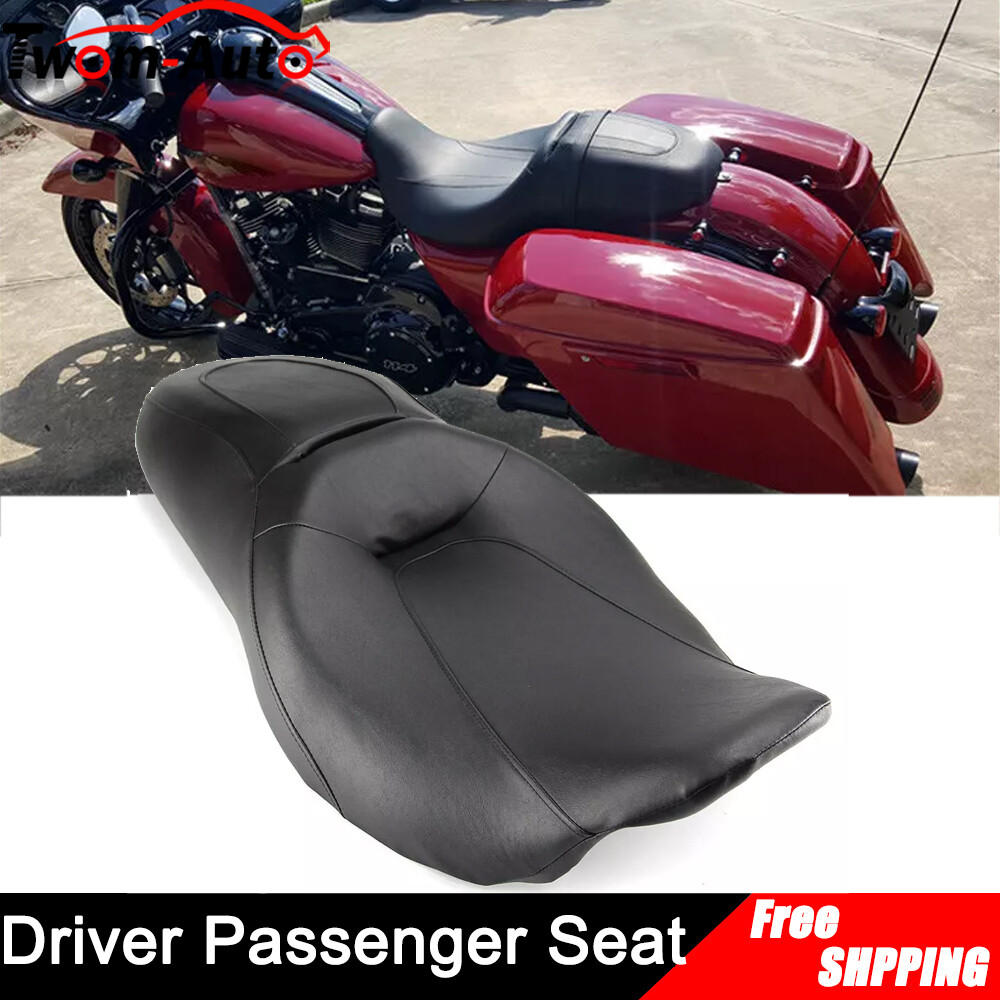 Low Profile Driver Passenger 2-Up Seat For Harley Road King