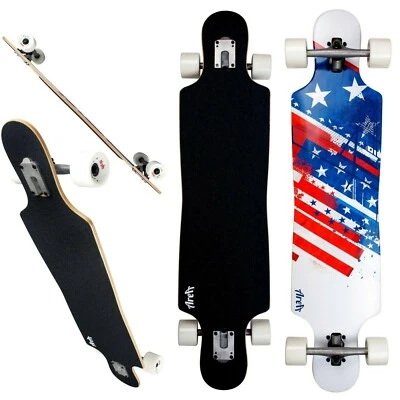Longboard Area American Flag Neu USA Skateboard
