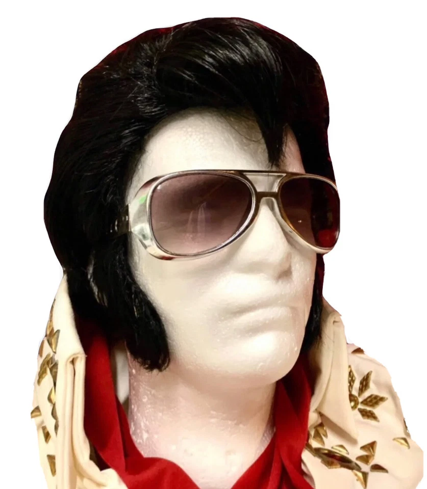ELVIS WIG & SIDEBURNS - 70’s “Moody Blue” ETA WIG - Image 2 of 4