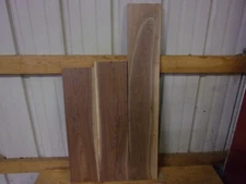 3 PC WALNUT LUMBER WOOD KILN DRIED BOARDS LOT 707V 13/16" THICK FLAT