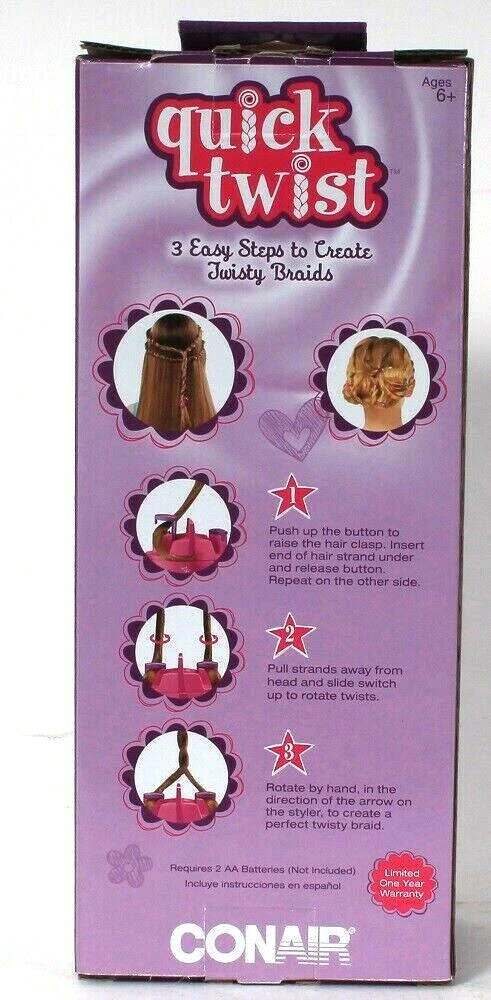 1 Count Conair Quick Twist Create Fab Fun Colorful Twisty Breads So Many Styles
