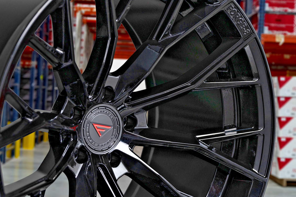20” FERRADA FR9 OBSIDIAN BLACK WHEELS FOR LAMBORGHINI HURACAN 20X9
