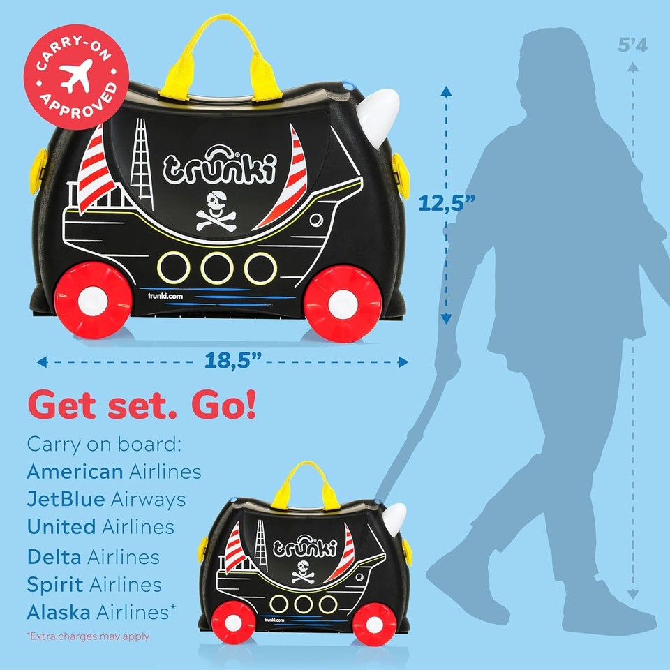 Trunki Children’s RideOn Suitcase SitOn + Hand Luggage Vehicles eBay