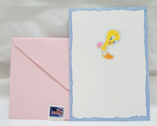 Hallmark Looney Tunes  - Tweety Bird - I Wuv You - Love Greeting Card with Stamp