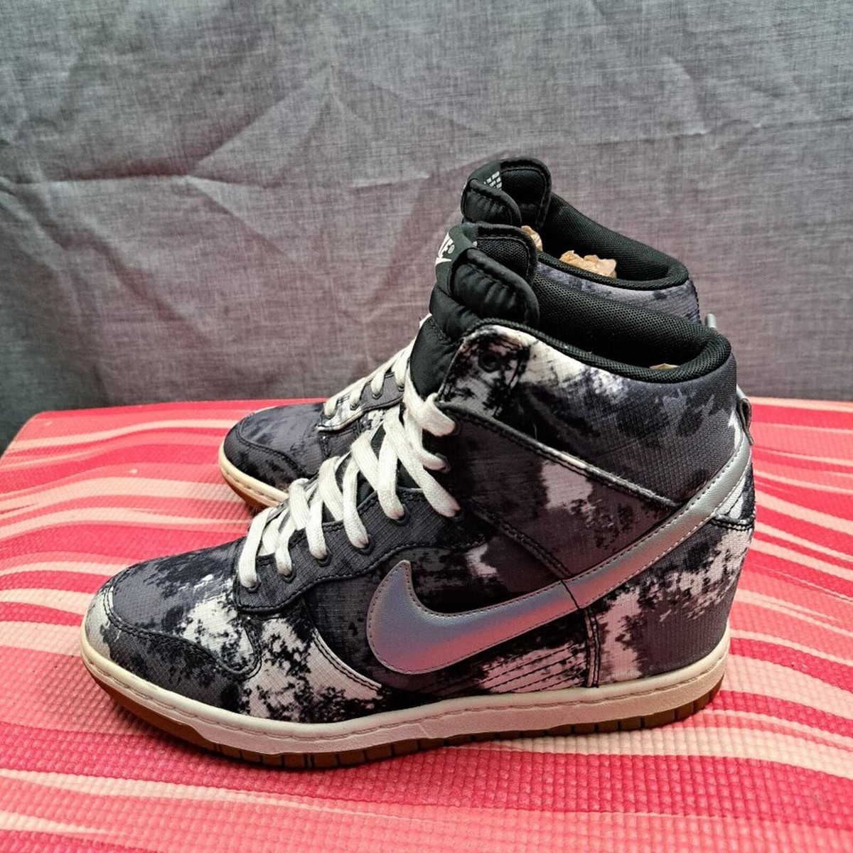 nike スニーカー Nike Dunk Sky High Print Black Sneakers Womens 543258-004