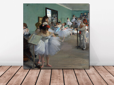 The Dance Class Edgar Degas mounted canvas print ready to hang