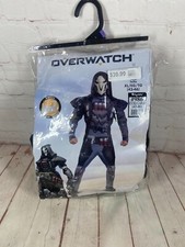 OVERWATCH "Reaper" Jumpsuit w/ Muscles, Hood Mask Costume- Men's XL 42/46