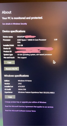 Gaming PC AMD Ryzen 7 3800X 8 CORE , 16GB RAM, GEFORCE RTX 2060 ULTRA 1TB M.2 - 第 3/3 張圖片