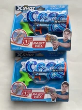 Zuru Water Gun 2 Pack X-Shot Skins Fast-Fill Blaster Hydra Print New
