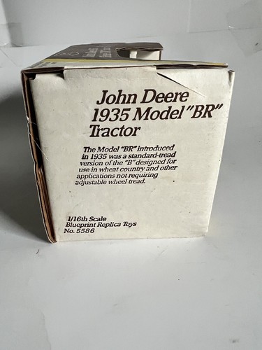 John Deere Toy Tractor 1935 "BR" In Original Box - Picture 3 of 13