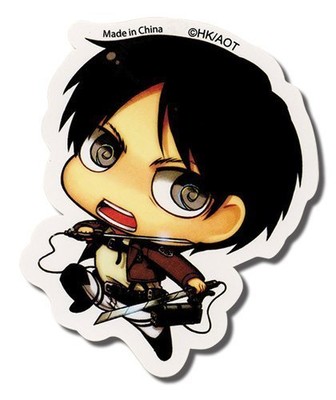 new attack on titan chibi eren sticker 699858552979 ebay