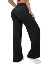 Straight Leggings Bottoms Wide Leg Yoga Pants for Women High Waist Stretch No...